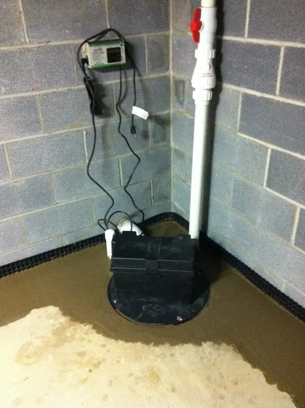 Basement sump-pump installation