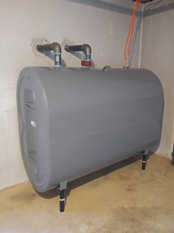 Residential water-heater installation
