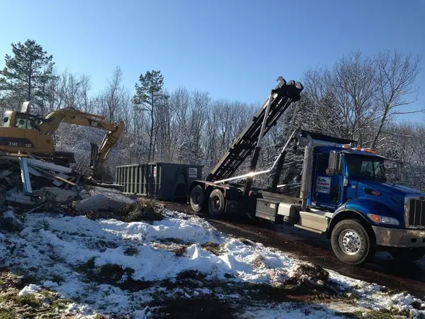 Whole house demolition context image from Thrifty Dumpster gallery